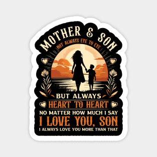 Mother and Son Not Always Eye to Eye Mother's Day Magnet