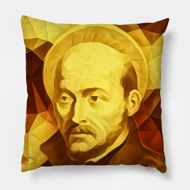 Ignatius of Loyola Golden Portrait | Ignatius of Loyola Artwork 9 Pillow by JustLit