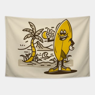 Surfing Beach Tapestry