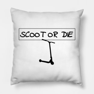 Jayden's Scoot or Die! Pillow