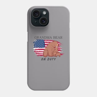 Grandma Bear On Duty Phone Case