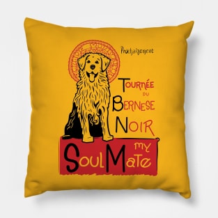 Funny Bernese Mountain Dog Owner Gift Bernese Art Pillow