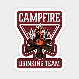 Campfire Drinking Team Camping Gift Magnet