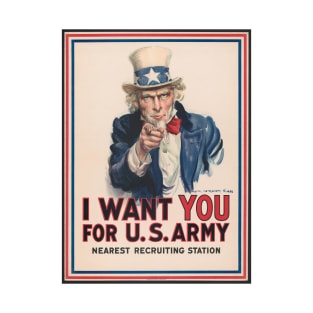 Vintage poster - Uncle Sam - US Army T-Shirt