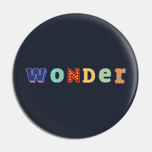 Wonder - Multi color T-shirt for Birthday Gift Pin