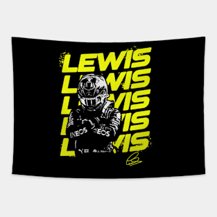 Lewis Hamilton Name Reapeat Tapestry