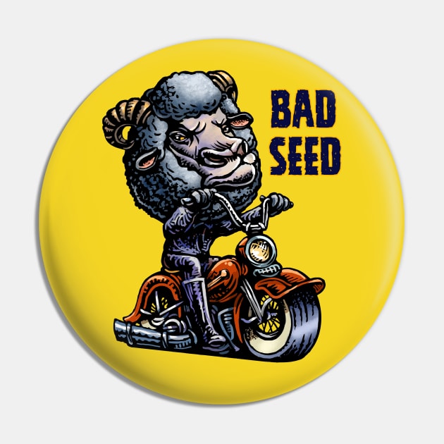 Bad Seed Pin by ChetArt