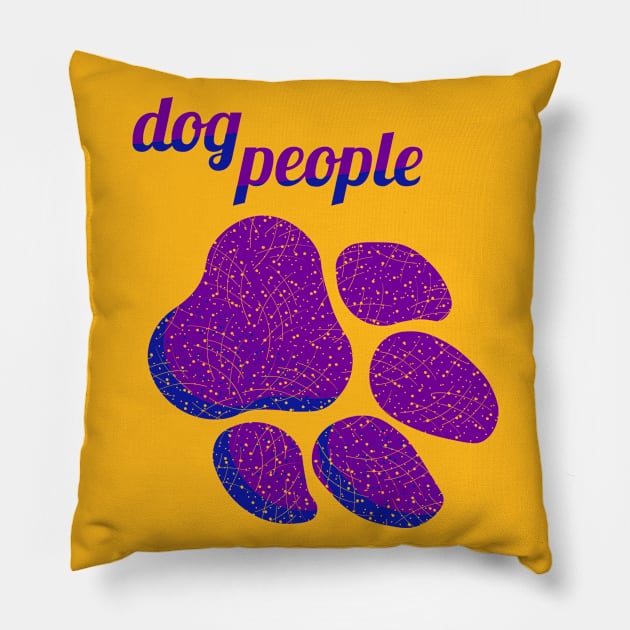 Dog people - Purple Pillow by Ravendax