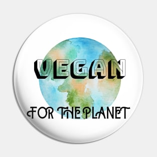 Vegan - For The Planet Pin