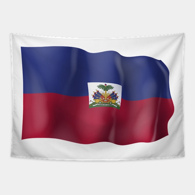 Haiti flag Tapestry by SerenityByAlex