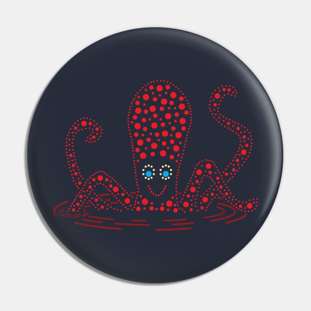 Water Pageant Octopus Pin by Kevin Hedet