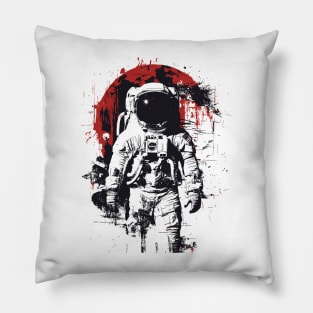 Astronaut Abstract Pillow