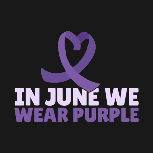 In June Wear Purple Rainbow Leopard Alzheimers Awareness T-Shirt