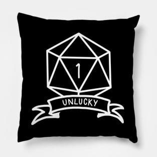 Unlucky D20 - Critical Fail Pillow