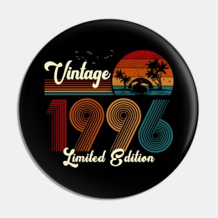 Vintage 1996 Shirt Limited Edition 24th Birthday Gift Pin