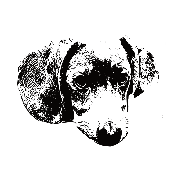 Dachshund Face Design - A Doxie Christmas Gift by DoggyStyles