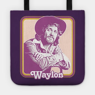 Waylon Jennings //// Retro Style Fan Design Tote