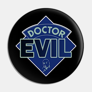 Doctor Evil - Austin Powers - Doctor Who Style Logo Pin