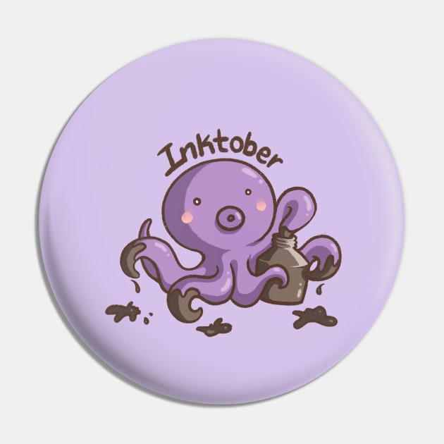 Inktober Octopus Pin by mschibious