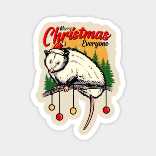 Merry christmas from opossum Magnet