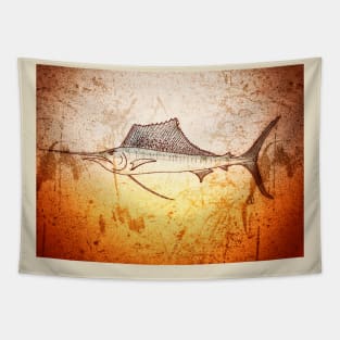 Vintage Sailfish Tapestry