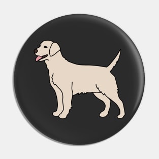 Cream Labrador retriever Pin