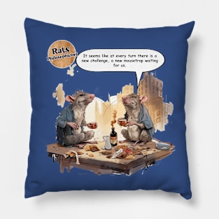 Street Rats philosophizing 3 Pillow