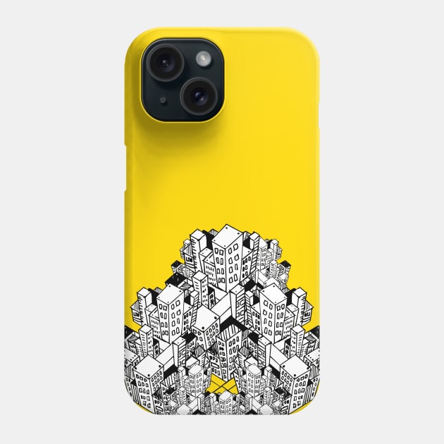 Black Sin City Phone Case by Brains