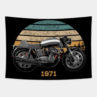 1971 MV Agusta 750S Vintage Motorcycle Design Tapestry