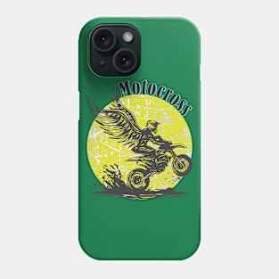 Motocross Biker is a life on the Road Phone Case