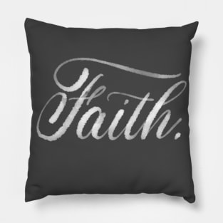 Faith Calligraphy Pillow