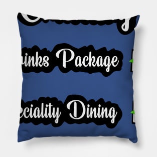 Cruise checklist fun design Pillow