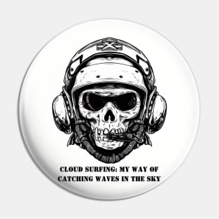 Cloud Surfing Pin