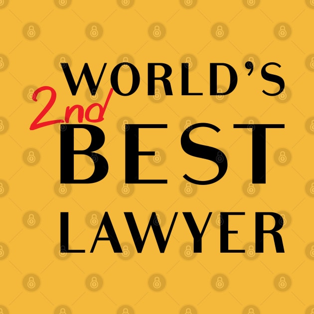 World's 2nd Best Lawyer by tvshirts