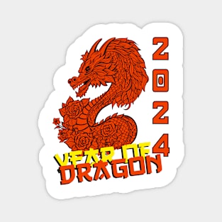 2024, Year of The Dragon. Magnet