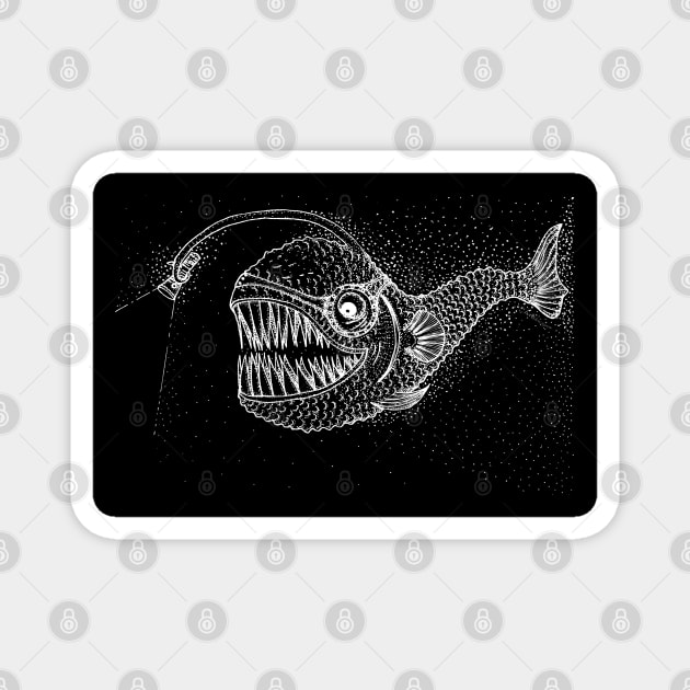 Fish from depths dark Magnet by Bioinspirada