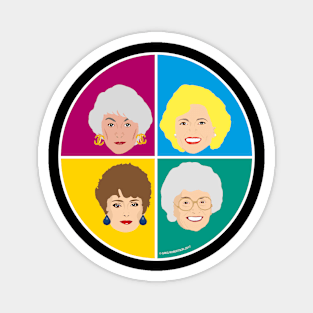 The Golden Girls - Complete Set of all four Magnet