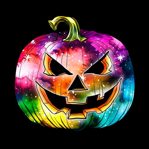 Rainbow Jack O Lantern #3 by Leaky Pen Productions