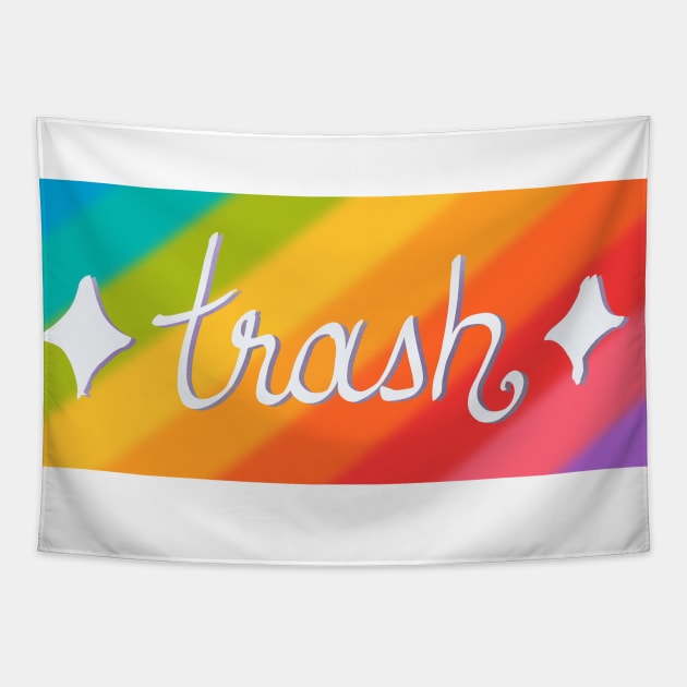 Gay trash Tapestry by VibeDezigns