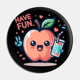 peach fuzz have fun Pin