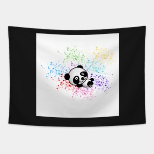 Relaxing Panda Bear Tapestry