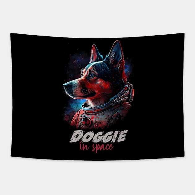 Laika Dog Tapestry by ArtRoute02