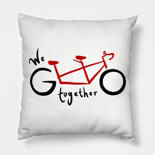 We go together - red Pillow