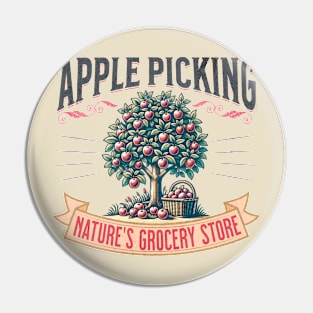 Apple Picking - Nature's Grocery Store Pin