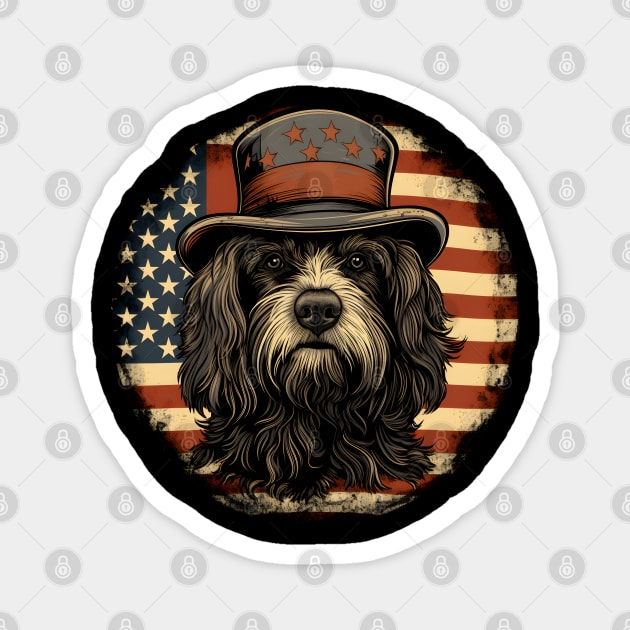 Tibetan Terrier 4th of July Magnet by NatashaCuteShop