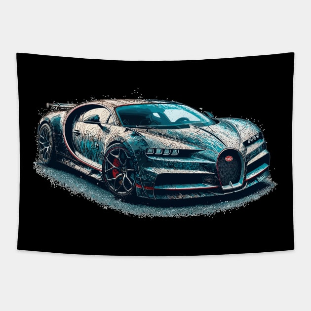 Bugatti Chiron Tapestry by Vehicles-Art