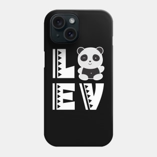 Cute love panda t shirt funny panda lover gifts for kids Phone Case