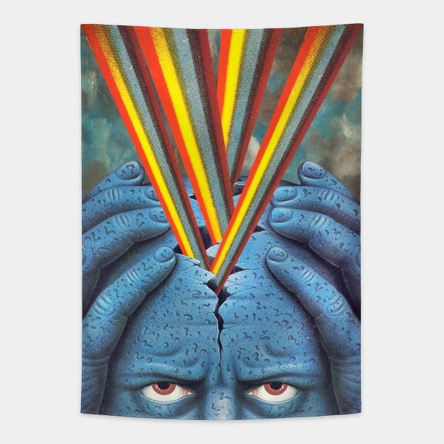 Blue Rock Migraine Tapestry by MoonPatrol