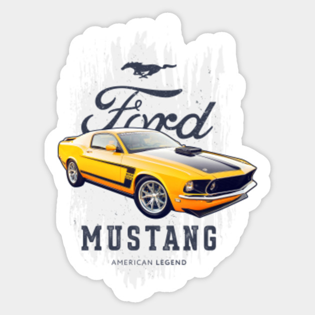 Ford Mustang Gt Muscle Car Old School Ford Mustang Sticker Teepublic Au