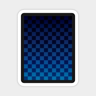 Dark Blue Checkers Magnet